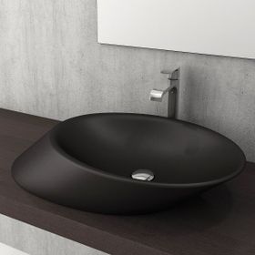 Bocchi Vessel Yatay Çanak 72 cm Mat Siyah Lavabo