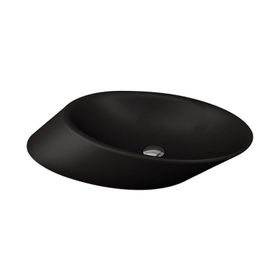 Bocchi Vessel Yatay Çanak 72 cm Mat Siyah Lavabo