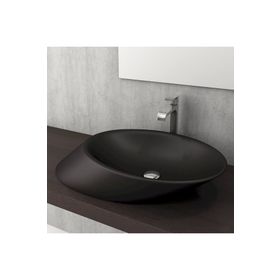 Bocchi Vessel Yatay Çanak 72 cm Mat Siyah Lavabo
