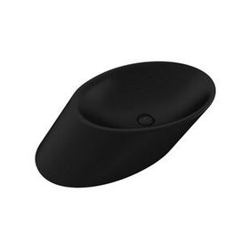 Bocchi Vessel Yatay Çanak 72 cm Mat Siyah Lavabo