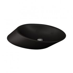 Bocchi Vessel Yatay Çanak 72 cm Mat Siyah Lavabo