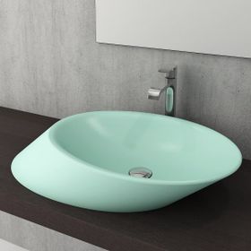 Bocchi Vessel Yatay Çanak 72 cm Mat Yeşil Lavabo