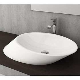Bocchi Vessel Yatay Çanak 72 cm Parlak Beyaz Lavabo