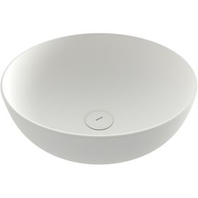 Bocchi Vessel Yuvarlak 38 cm Mat Beyaz Lavabo