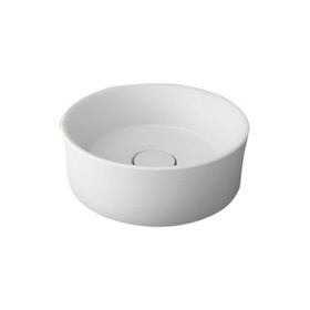 Bocchi Vessel Yuvarlak 38 cm Mat Beyaz Lavabo