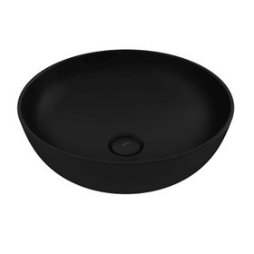 Bocchi Vessel Yuvarlak 38 cm Mat Siyah Lavabo