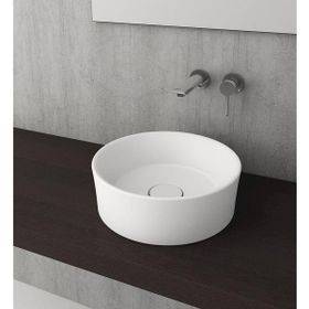 Bocchi Vessel Yuvarlak 38 cm Parlak Beyaz Lavabo