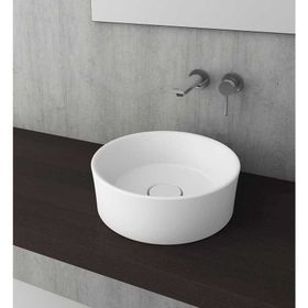 Bocchi Vessel Yuvarlak 38 cm Parlak Beyaz Lavabo