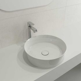 Bocchi Vessel Yuvarlak 38 cm Parlak Beyaz Lavabo