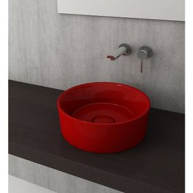 Bocchi Vessel Yuvarlak 38 cm Parlak Kırmızı Lavabo