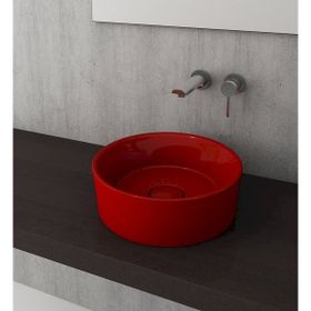Bocchi Vessel Yuvarlak 38 cm Parlak Kırmızı Lavabo