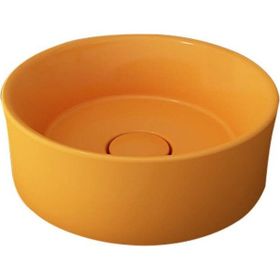 Bocchi Vessel Yuvarlak 38 cm Parlak Mandalina Sarısı Lavabo