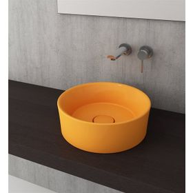 Bocchi Vessel Yuvarlak 38 cm Parlak Mandalina Sarısı Lavabo