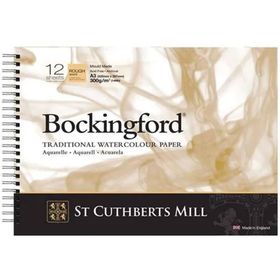 Bockingford Rough White Spiralli 300 gr A4 12 Yaprak Sulu Boya Defteri
