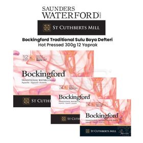 Bockingford Traditional Hot Pressed 300 gr 12 Yaprak Sulu Boya Defteri