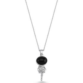 Bodhita Mystica Black 925 Ayar Gümüş Kadın Kolye