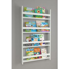 Bofigo 120x74 cm Beyaz 4 Raflı Montessori Eğitici Çocuk Kitaplığı