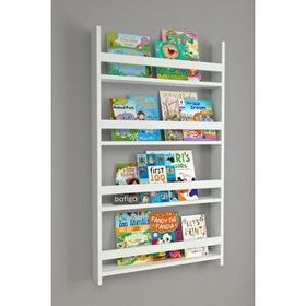 Bofigo 120x74 cm Beyaz 4 Raflı Montessori Eğitici Çocuk Kitaplığı
