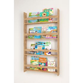 Bofigo 120x74 cm Çam 4 Raflı Montessori Eğitici Çocuk Kitaplığı