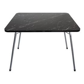 Bofigo 60x80 Granit Desenli Katlanır Masa Balkon Bahçe Kamp Masası Piknik Masası