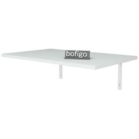 Bofigo 72x45 cm Beyaz Duvara Monteli Katlanır Mutfak Balkon Çalışma Masası