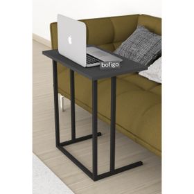 Bofigo Antrasit Metal Ayaklı Kahvaltı Çalışma Masası Laptop Sehpası
