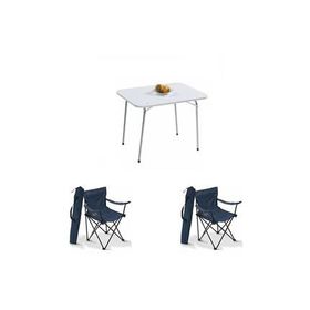 Bofigo BFGBM+2R 2+1 Mavi 60X80 cm Masa Sandalye Kamp Seti