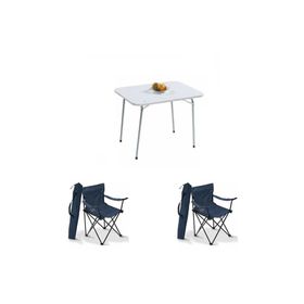 Bofigo BFGBM+2R 2+1 Mavi 60X80 cm Masa Sandalye Kamp Seti