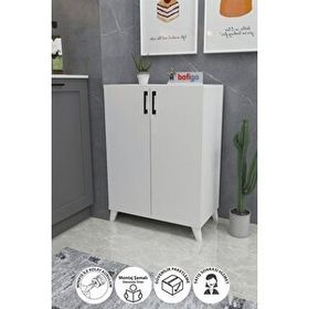 Bofigo Ceren Beyaz 4 Raflı Mutfak Dolabı