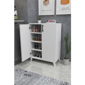 Bofigo Ceren Beyaz 4 Raflı Mutfak Dolabı