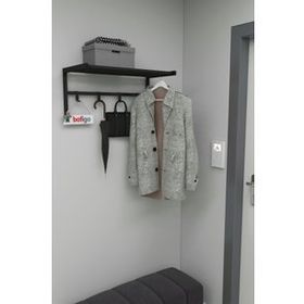 Bofigo Siyah Metal Elbise Askılığı