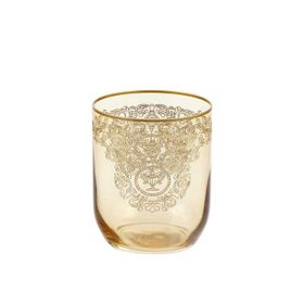 Bohemia Queen Amber Mat Altın 6'lı Meşrubat Bardak