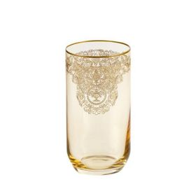 Bohemia Queen Amber Mat Altın 6'lı Meşrubat Bardak