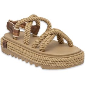 Bohonomad Bodrum Mid Platform Halat Bej Kadın Sandalet