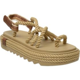 Bohonomad İbiza Mid Platform Halat Bej Kadın Sandalet