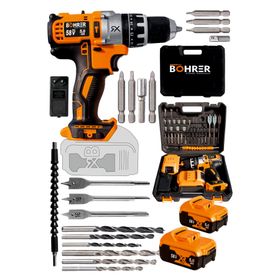 Böhrer Böhr 58 V 5 Ah Darbeli Bakır Sargılı Pro/XR/T Metal Şanzıman Şarjlı Çift Akülü Vidalama Matkap