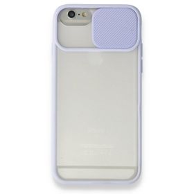 Bol Çeşit iPhone 6 Palm Buzlu Kamera Sürgülü Lila Silikon Kılıf
