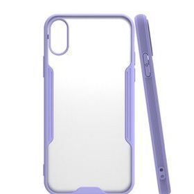 Bol Çeşit iPhone X Platin Lila Silikon Kılıf