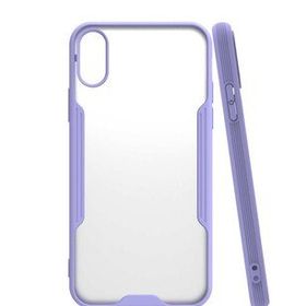 Bol Çeşit iPhone X Platin Lila Silikon Kılıf
