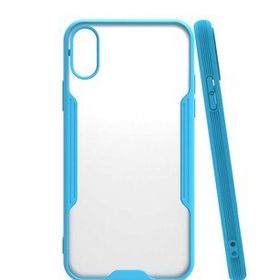 Bol Çeşit iPhone X Platin Mavi Silikon Kılıf