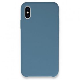 Bol Çeşit iPhone XS Max Lansman Legant Açık Mavi Silikon Kılıf