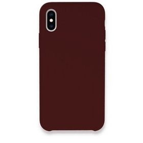 Bol Çeşit iPhone XS Max Lansman Legant Bordo Silikon Kılıf