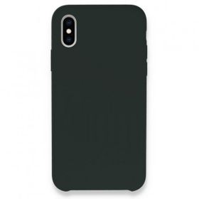 Bol Çeşit iPhone XS Max Lansman Legant Koyu Yeşil Silikon Kılıf