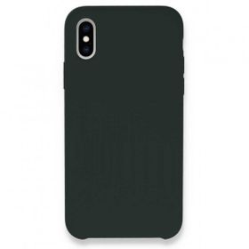 Bol Çeşit iPhone XS Max Lansman Legant Koyu Yeşil Silikon Kılıf