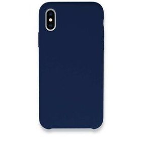 Bol Çeşit iPhone XS Max Lansman Legant Lacivert Silikon Kılıf