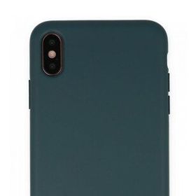Bol Çeşit iPhone XS Max Nano İçi Kadife Koyu Yeşil Silikon Kılıf