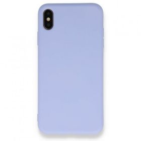 Bol Çeşit iPhone XS Max Nano İçi Kadife Lila Silikon Kılıf