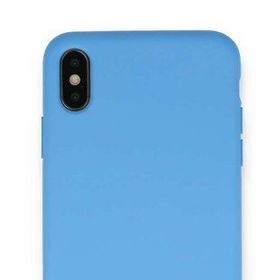 Bol Çeşit iPhone XS Max Nano İçi Kadife Mavi Silikon Kılıf