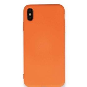 Bol Çeşit iPhone XS Max Nano İçi Kadife Turuncu Silikon Kılıf
