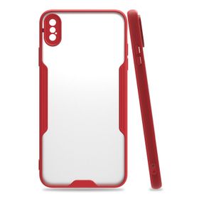 Bol Çeşit iPhone Xs Max Platin Kırmızı Silikon Kılıf